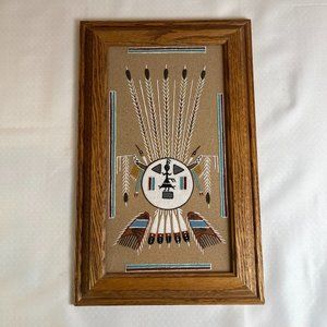 Navajo "Sun Creation" Sand Painting Art